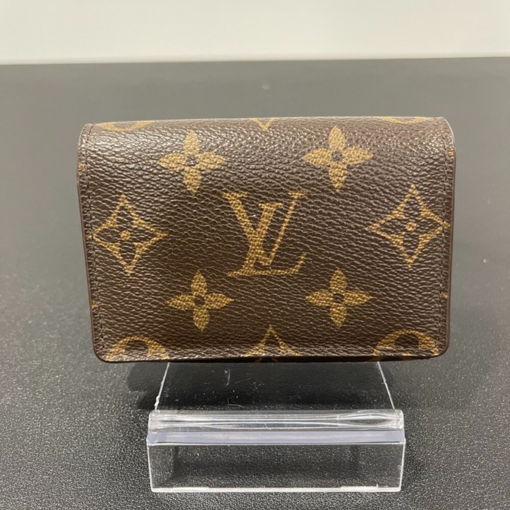 Louis Vuitton Monogram Coated Canvas Card Case (JB1159)